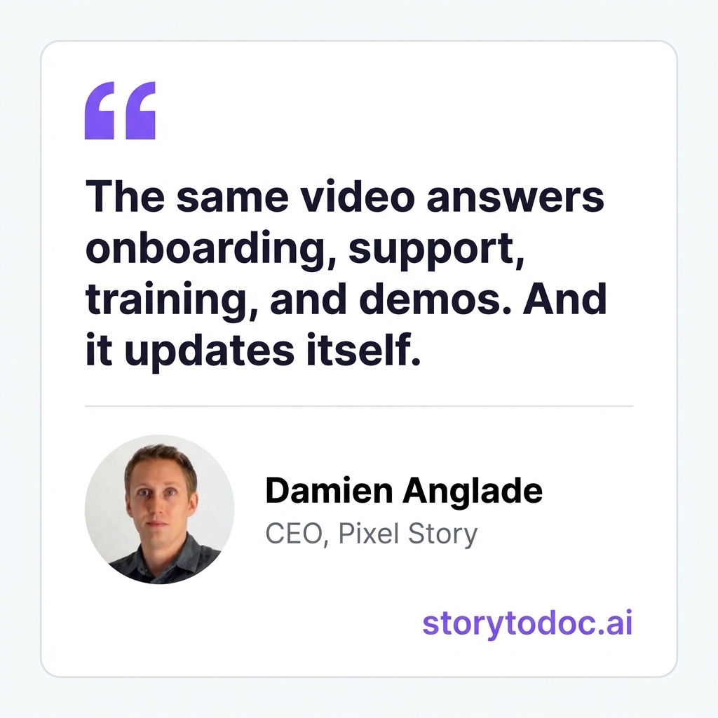 Testimonial Damien ad creative